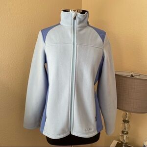 L.L. Bean Zip Up Fleece Blue Jacket Size S